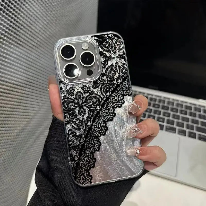 Naisten Puhelinkotelo iPhone 17 Kaunis Pitsikuviointi 3