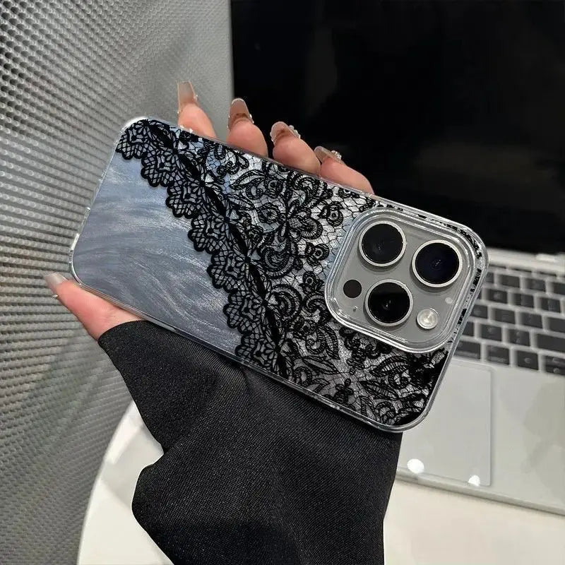 Naisten Puhelinkotelo iPhone 17 Kaunis Pitsikuviointi 4