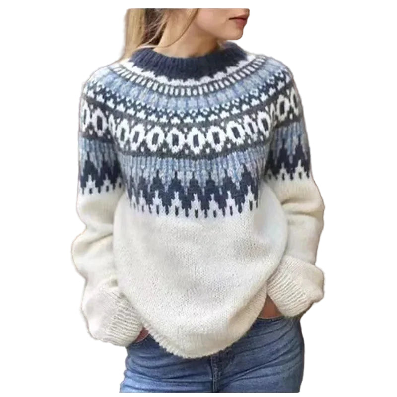 Naisten Pullover Neulepaita Värilohko Rento Neule 0