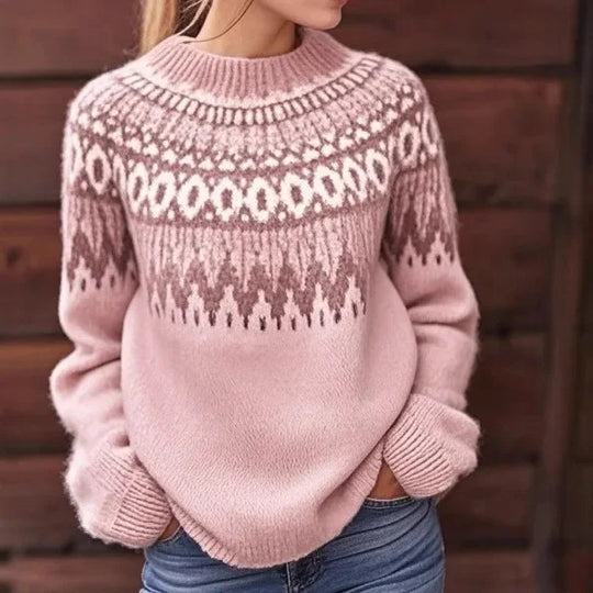 Naisten Pullover Neulepaita Värilohko Rento Neule 10