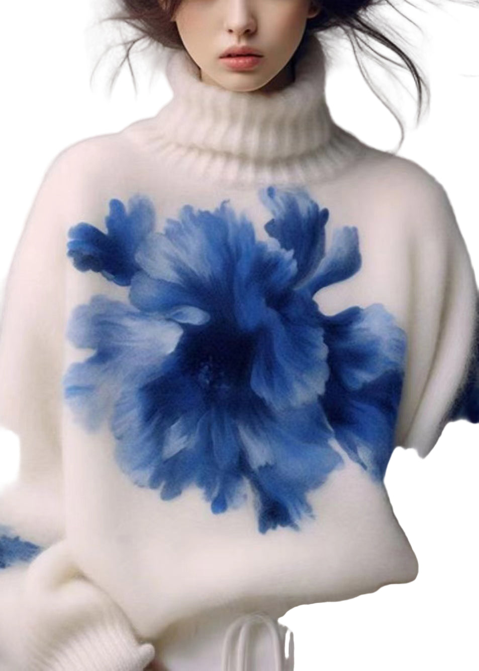 Naisten Pusero Korkeakauluksella 0