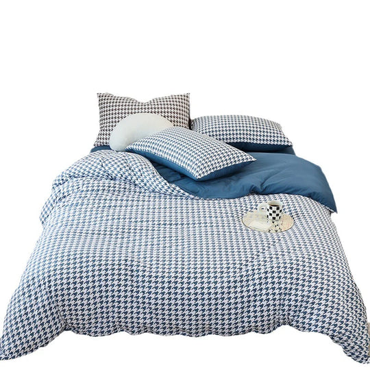 Naisten Pussilakanasetti Käännettävällä Houndstooth-kuviolla 5