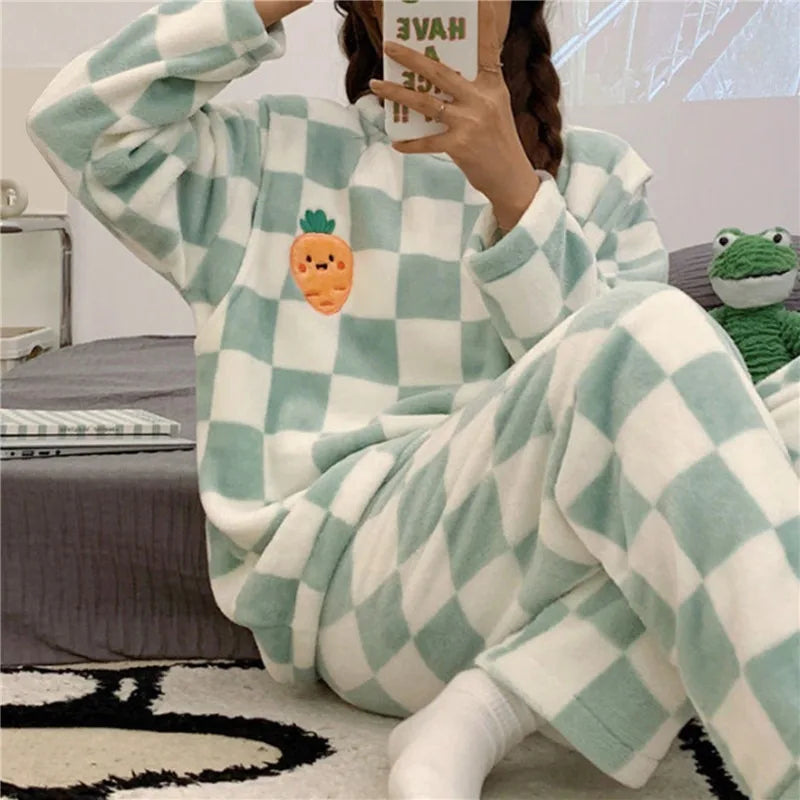 Naisten Pyjama Pehmeä Katooni Mukavuus 3