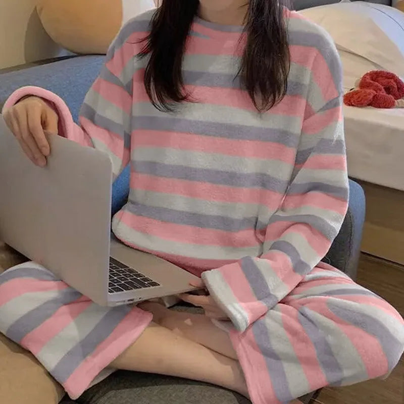 Naisten Pyjama Pehmeä Katooni Mukavuus 5