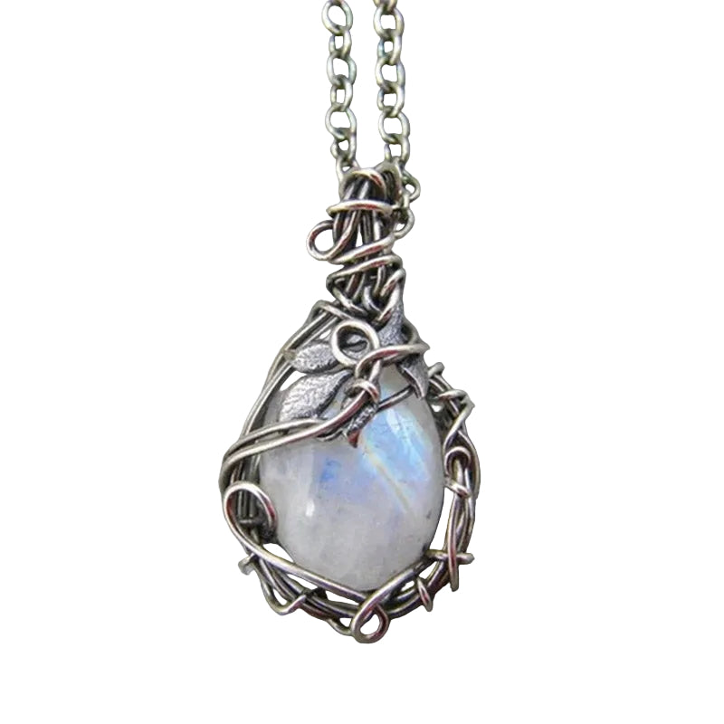 Naisten Retro Moonstone Kaulakoru 0