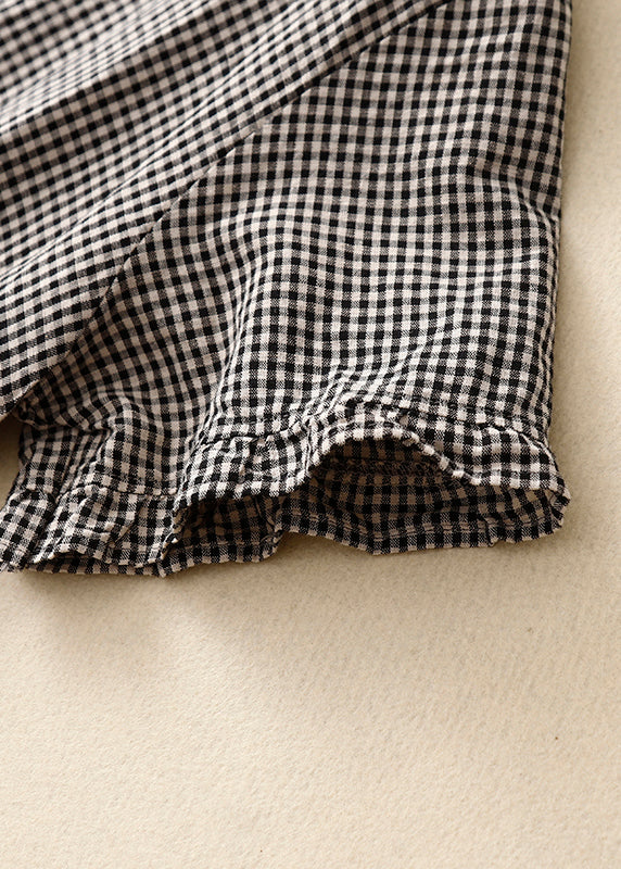 Naisten Ruutuprintti Röyhelömekko 3