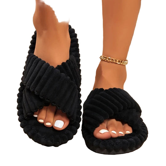 Naisten Sisätossut Pörröiset Aamutossut 0