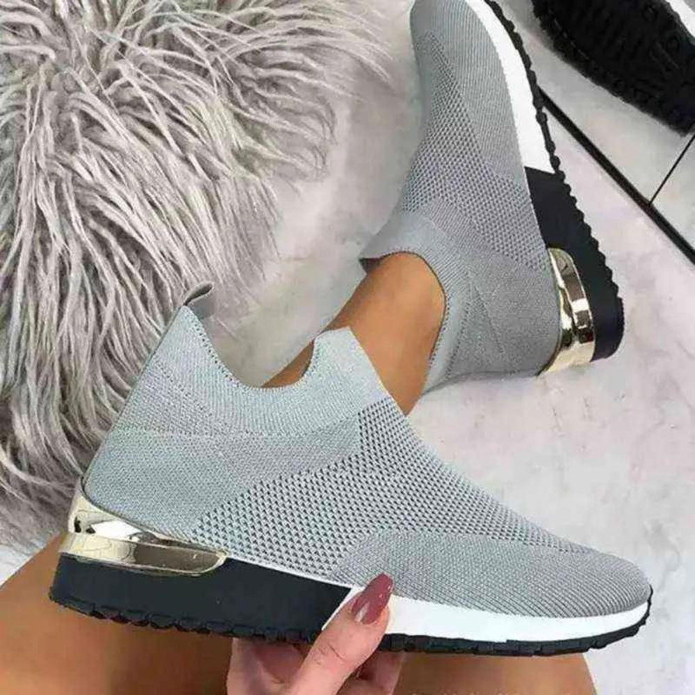 Naisten Slip-On Kengät Hengittävällä Designilla 4