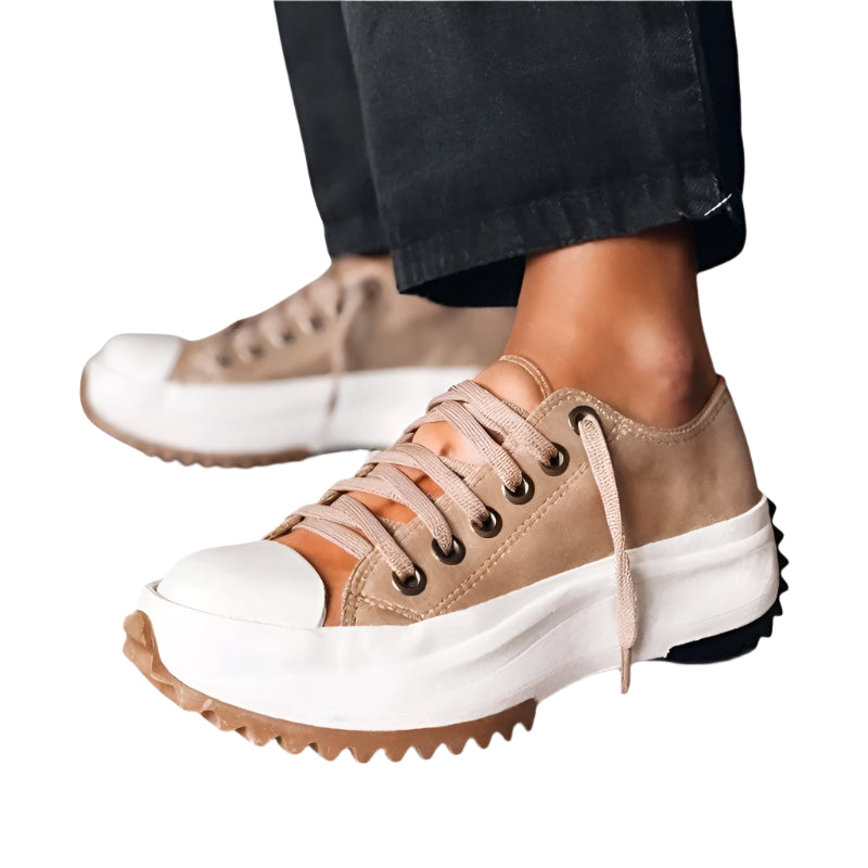 Naisten Sneakers Korkealla Pohjalla Mukava Synteettinen Materiaali 0