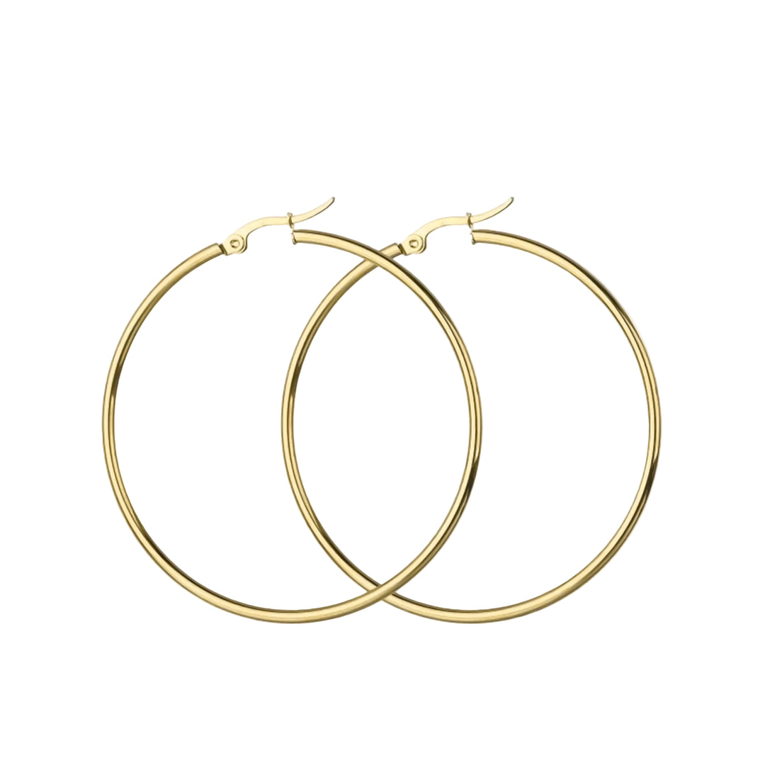 Naisten Suuret Minimalistiset Korvakorut 3