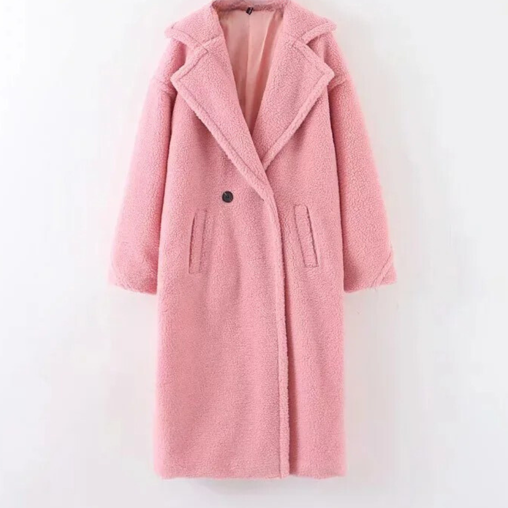Naisten Talvitakki Fluffy Lämmin Rento 4