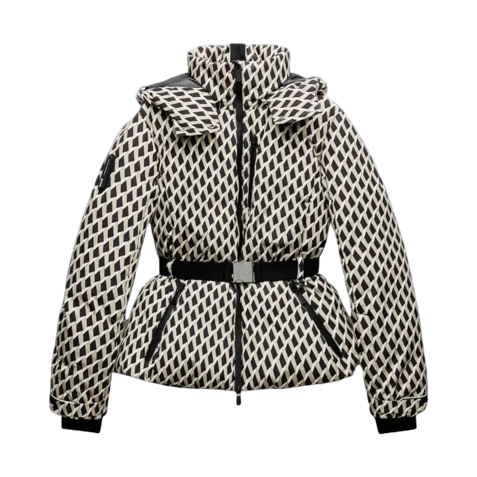 Naisten Talvitakki Geometrisella Tikkauksella 0