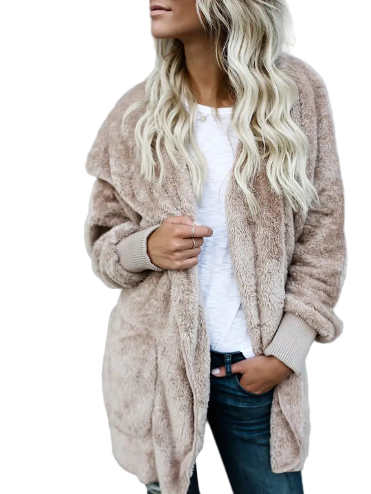 Naisten Talvitakki Huppu Tyylikäs 2