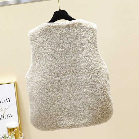 Naisten Talvitakki Lammastakkiväri Pehmeä Fleece 4