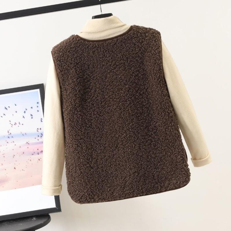 Naisten Talvitakki Lammastakkiväri Pehmeä Fleece 5