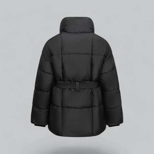 Naisten Talvitakki Vyöllä Modernilla Siluetilla 3