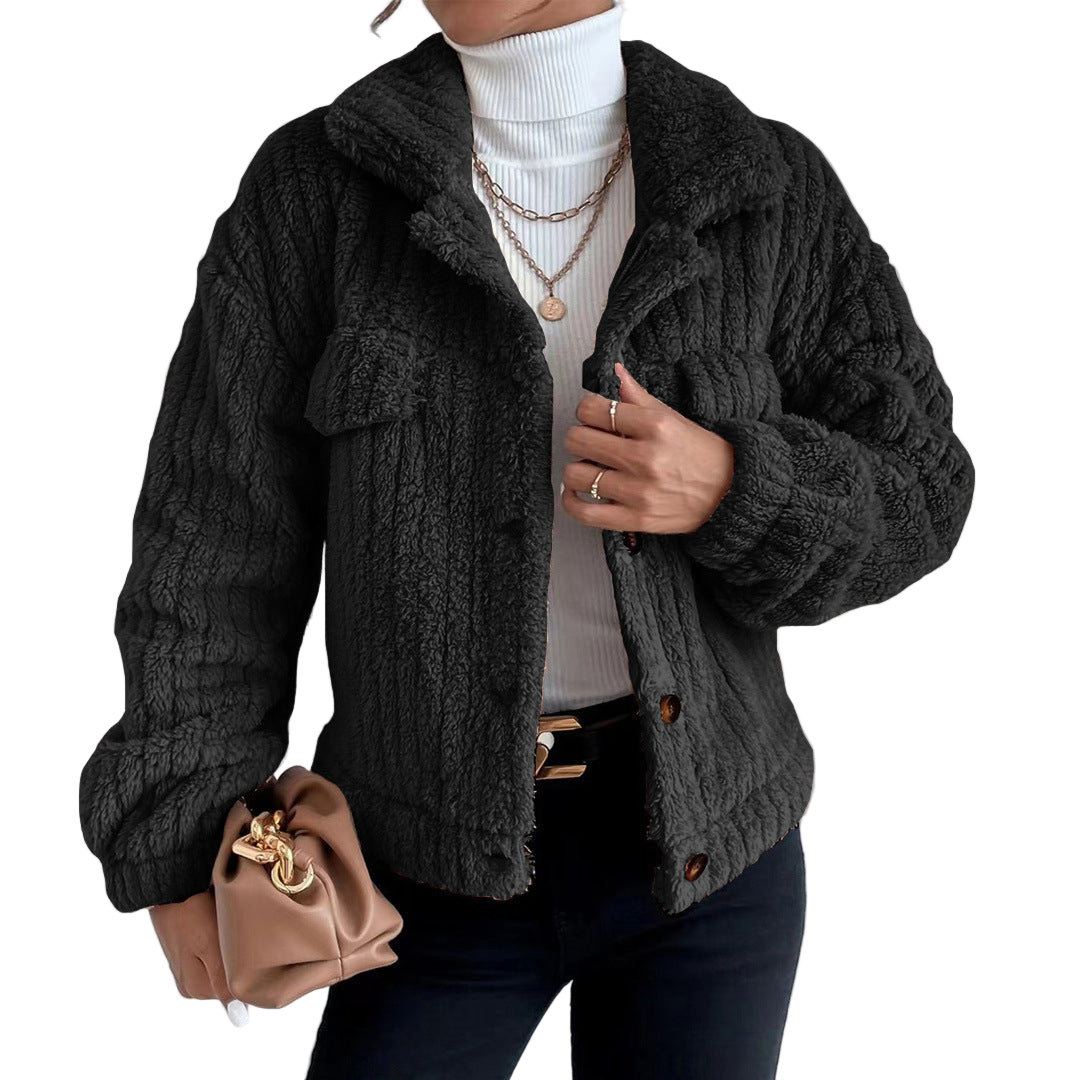 Naisten Teddy Takki – Faux Shearling – Ylipitkä Leikkaus 0