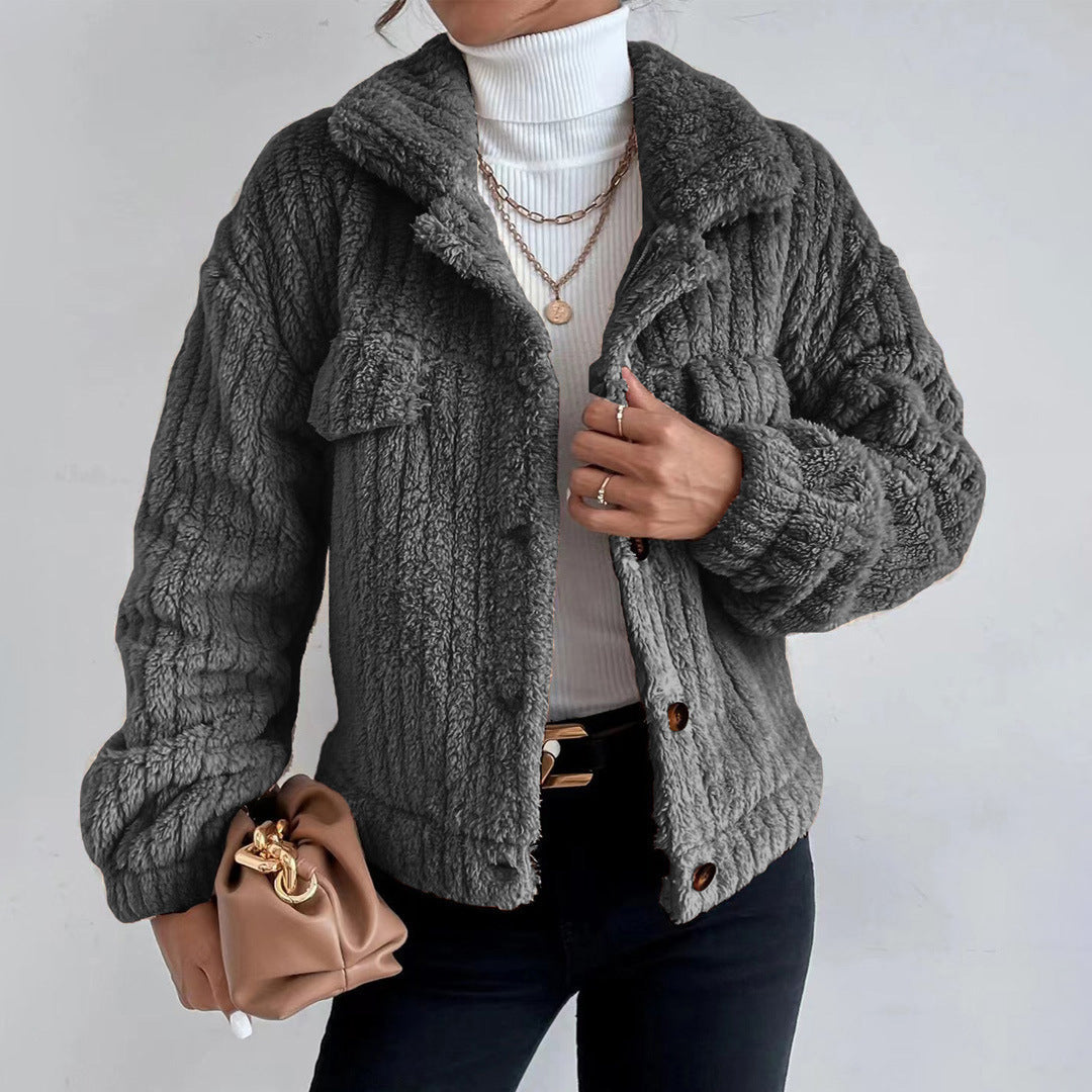 Naisten Teddy Takki – Faux Shearling – Ylipitkä Leikkaus 1