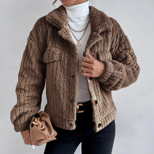 Naisten Teddy Takki – Faux Shearling – Ylipitkä Leikkaus 3