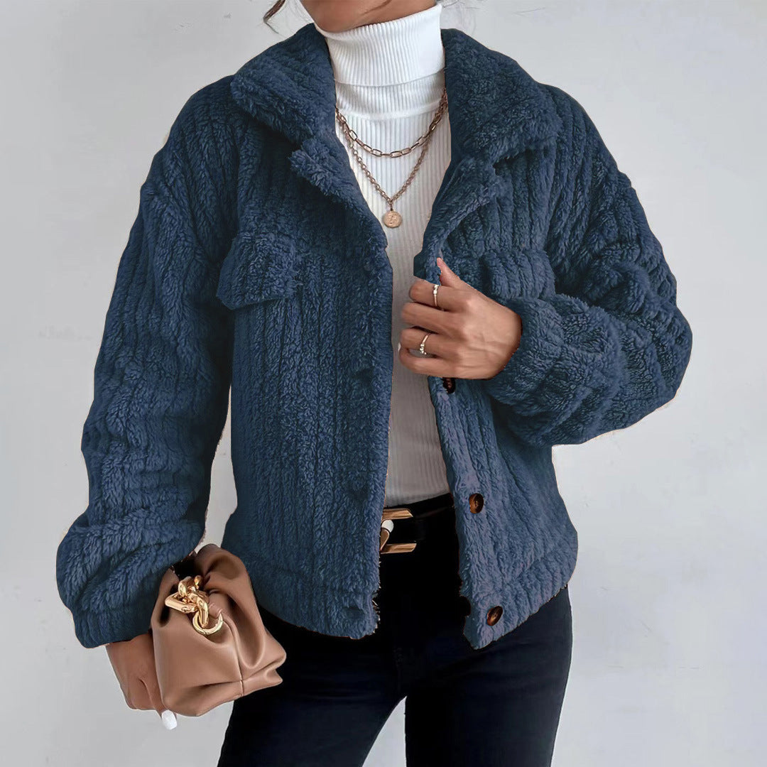 Naisten Teddy Takki – Faux Shearling – Ylipitkä Leikkaus 4