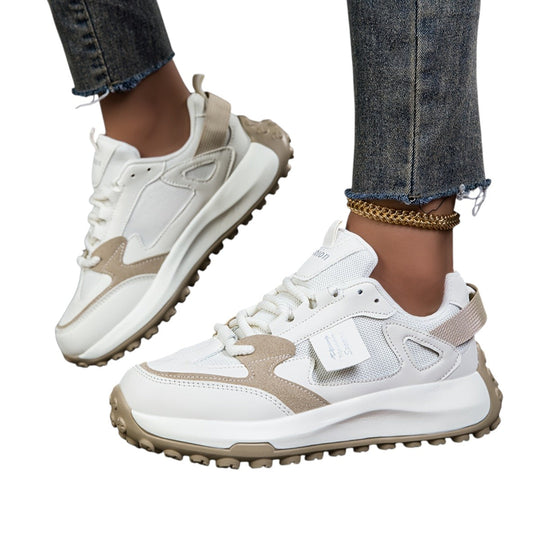 Naisten Trendikkäät Lenkkarit Korkealla Pohjalla Moderni Muotoilu 0