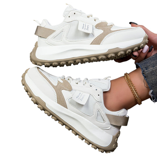 Naisten Trendikkäät Lenkkarit Korkealla Pohjalla Moderni Muotoilu 2