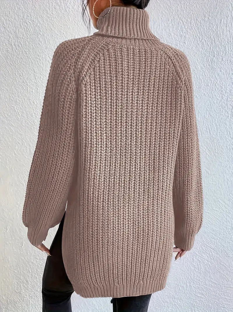 Naisten Turtleneck Neule Premium Puuvillasta 1