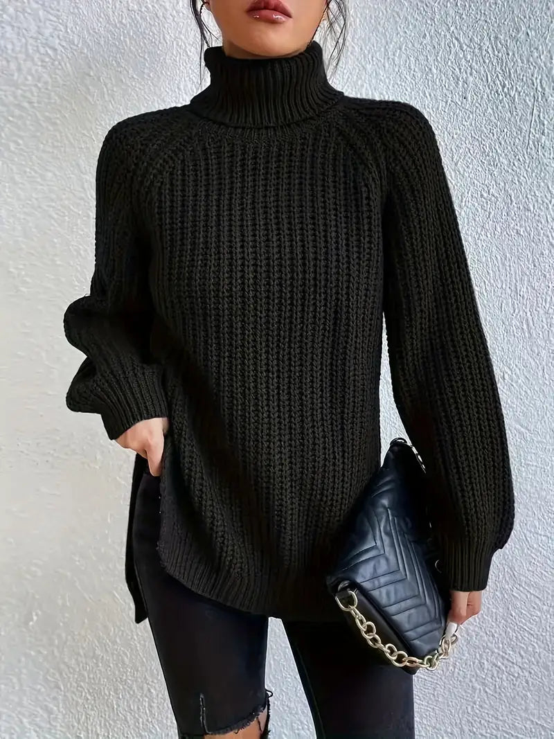 Naisten Turtleneck Neule Premium Puuvillasta 2