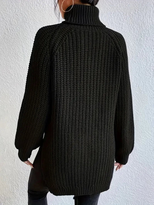 Naisten Turtleneck Neule Premium Puuvillasta 3
