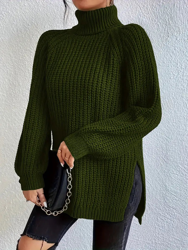 Naisten Turtleneck Neule Premium Puuvillasta 4