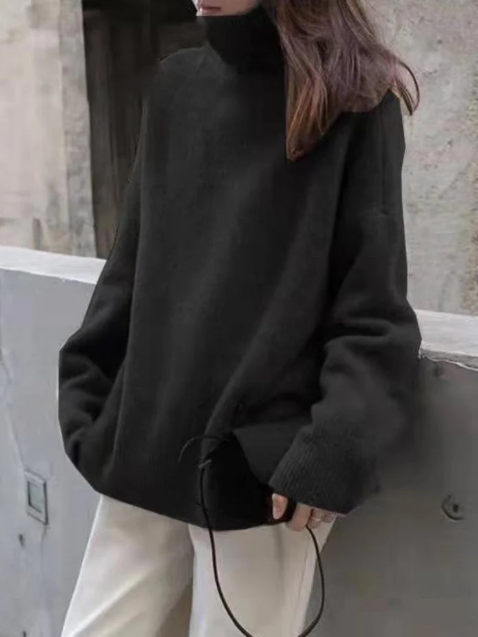 Naisten Turtleneck Neulepaita Villa-sekoitetta 5