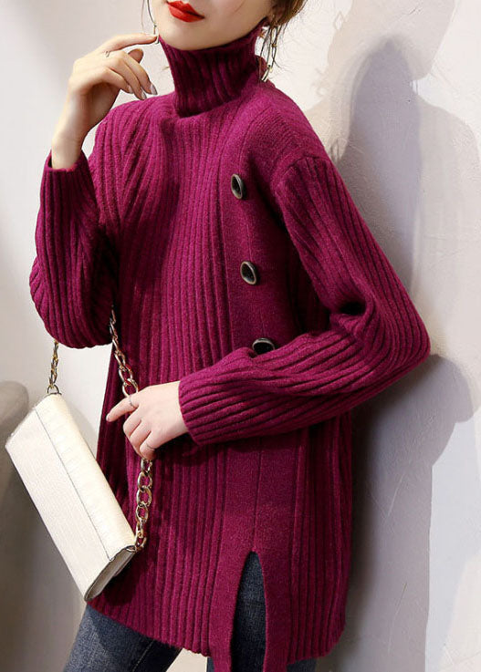 Naisten Turtleneck Neulepusero Syksyyn ja Talveen 2