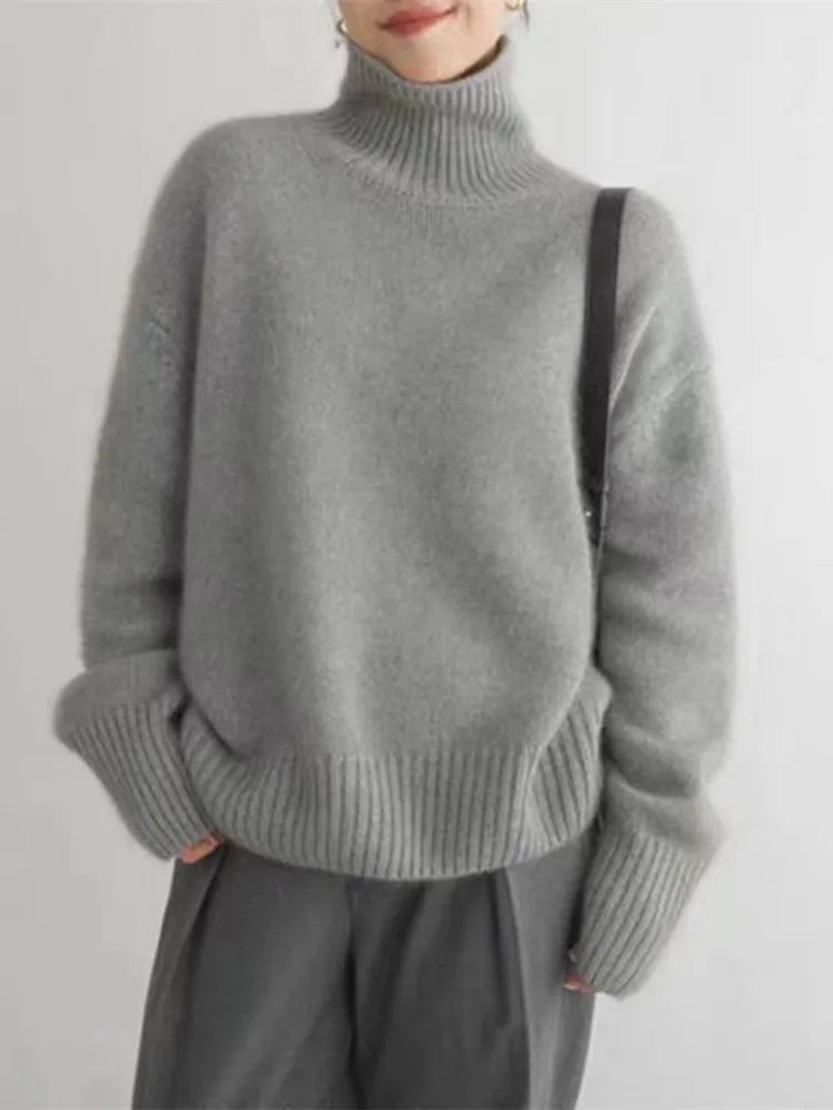 Naisten Turtleneck Paita Klassinen 3