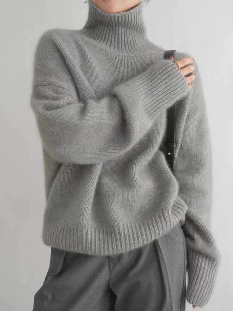 Naisten Turtleneck Paita Klassinen 5
