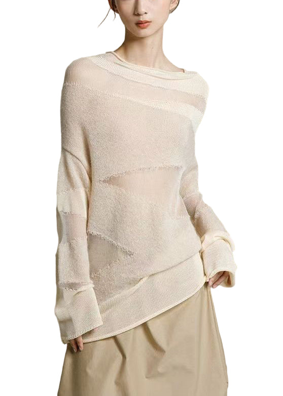 Naisten Turtleneck Toppi Beige 0