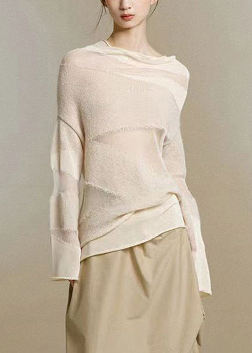 Naisten Turtleneck Toppi Beige 2