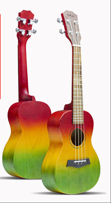 Naisten Ukulele 23 Tuumaa Värikäs Rainbow Body 0
