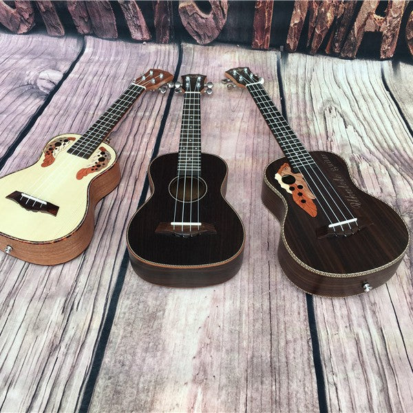 Naisten Ukulele 23 Tuumaa Värikäs Rainbow Body 5