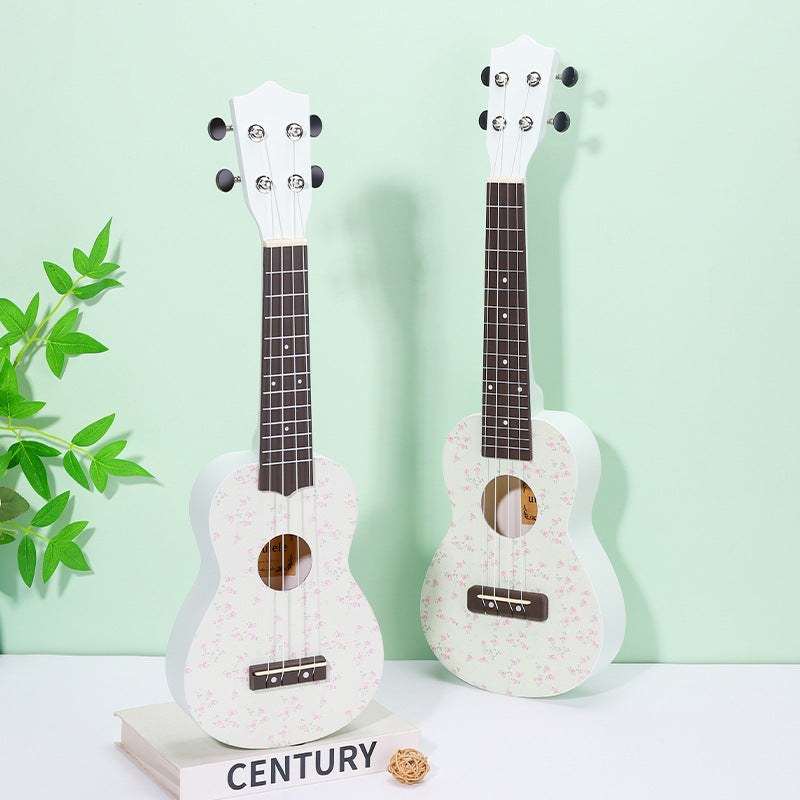 Naisten Ukulele Kukka-aiheisella Kuviolla 0
