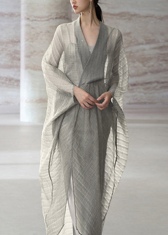 Naisten V-kaula-aukkoinen Patchwork-mekko 0