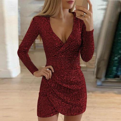 Naisten Wickelkleid Kimaltava Mukava Materiaali 2