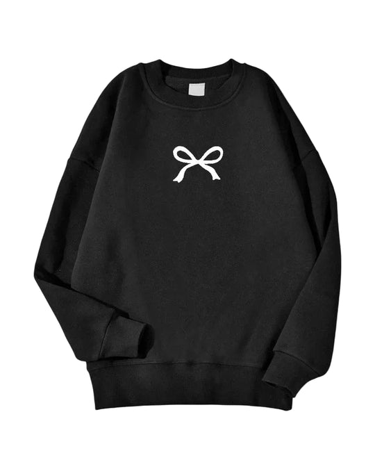 Naisten Ylimitoitettu Rusetti Printtipusero 0