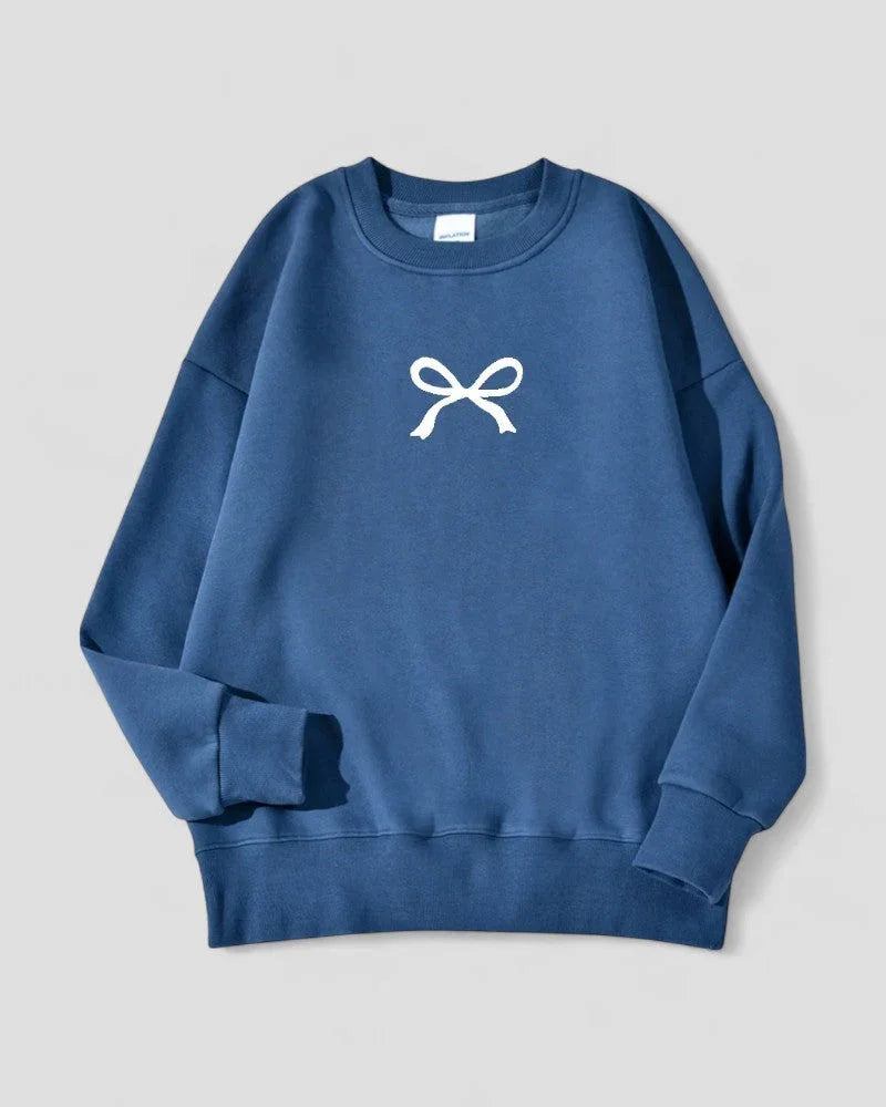 Naisten Ylimitoitettu Rusetti Printtipusero 2