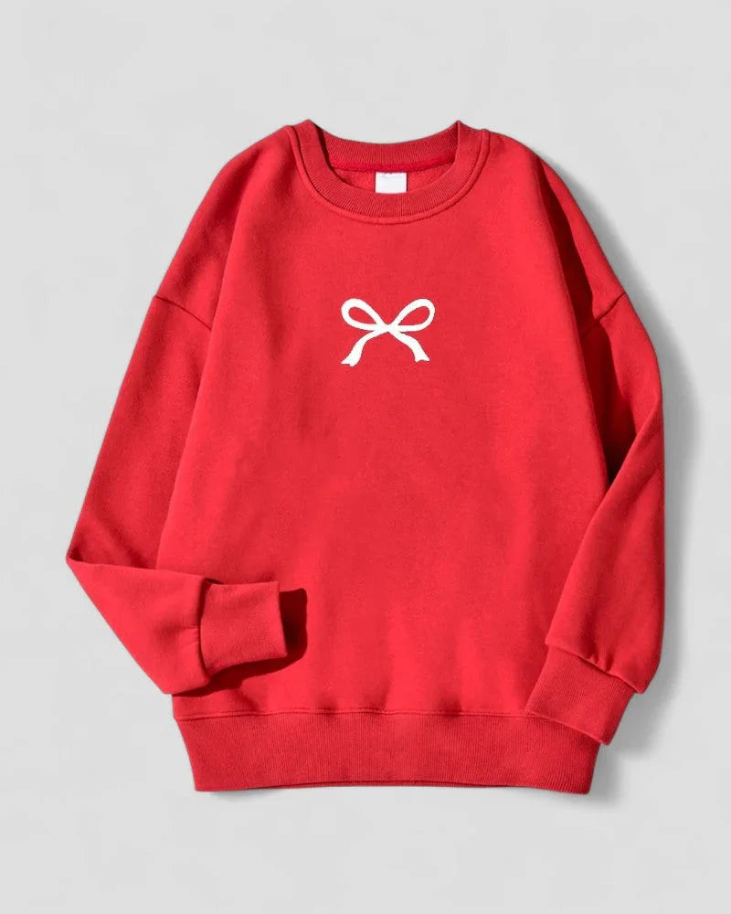 Naisten Ylimitoitettu Rusetti Printtipusero 3