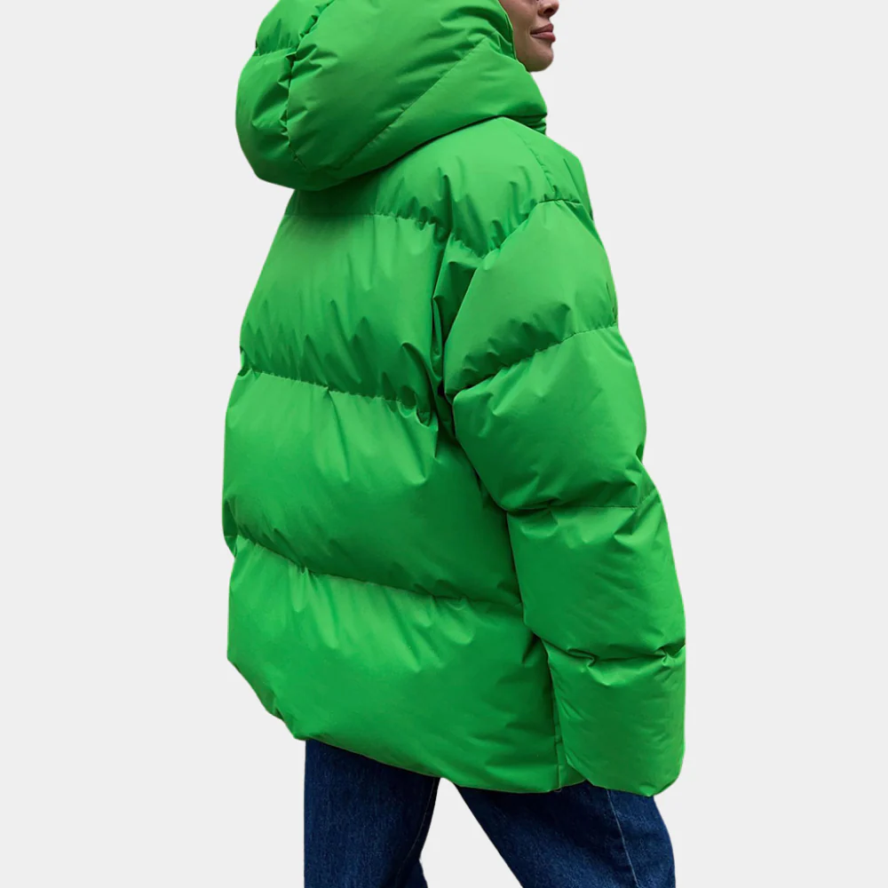 Naisten Ylipitkä Padded Takki - Vuorattu Huppu 2