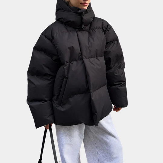 Naisten Ylipitkä Padded Takki - Vuorattu Huppu 3