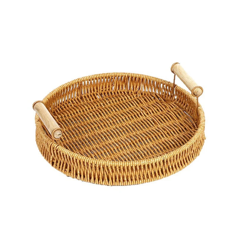 Naisten kudottu säilytysalusta käsintehty design 5
