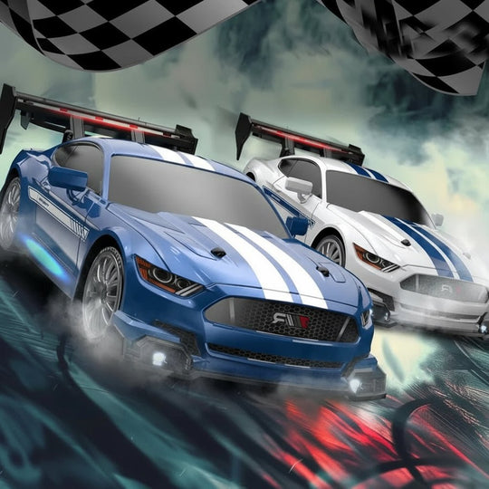 Nelivetoinen RC-drift-auto erityisillä renkailla 3
