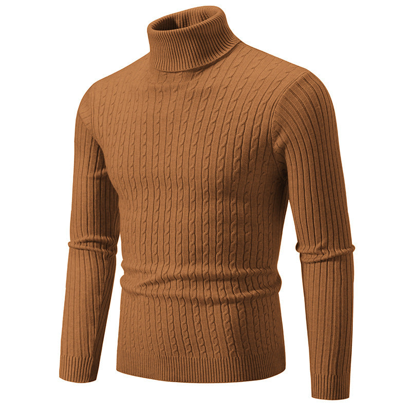 Miesten ohut turtleneck villapaita