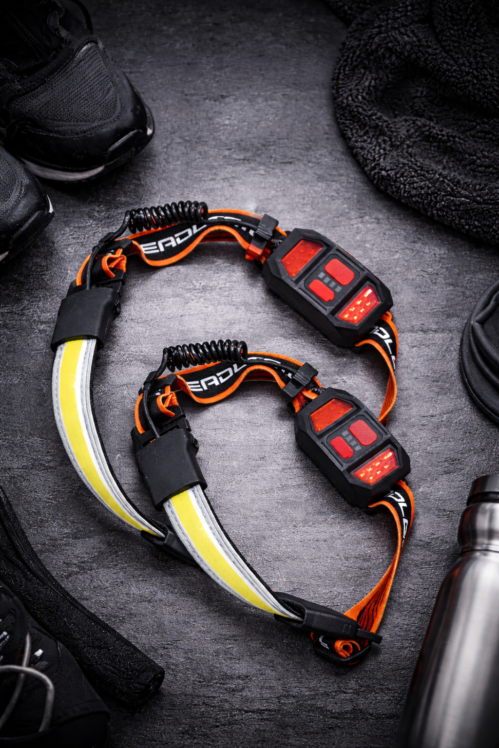 Otsalamppusarja 1000 lumenia USB-ladattava 0